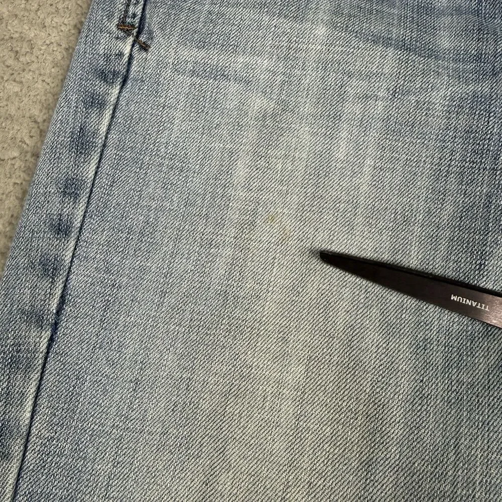 VTG Abercrombie & Fitch Jeans Womens 4 Light Blue Bootcut Flare Low Rise Y2K